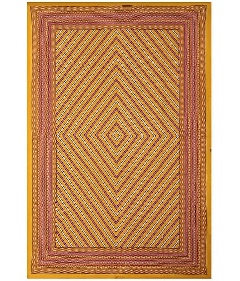Uniqchoice Cotton Single Bedsheet ( Yellow ) view 2