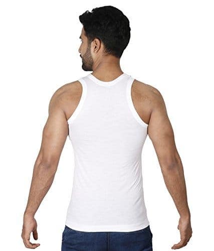 Perfect Cotton Sleeveless White Vests (Combo OF 10) view 2