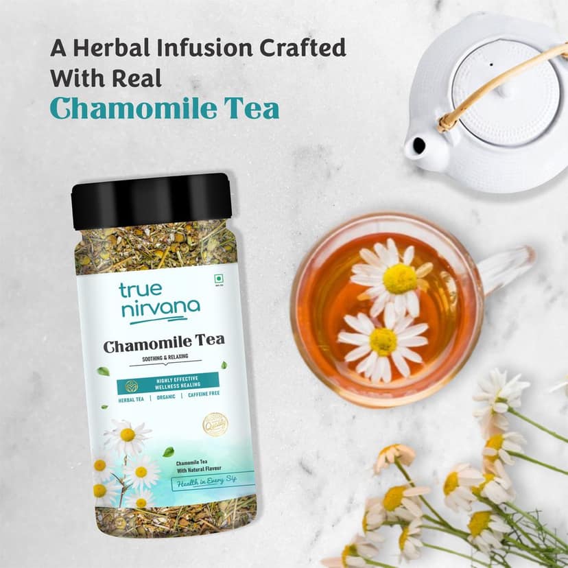 True Nirvana Chamomile Tea - Herbal Tea for Relaxation & Wellness view 3