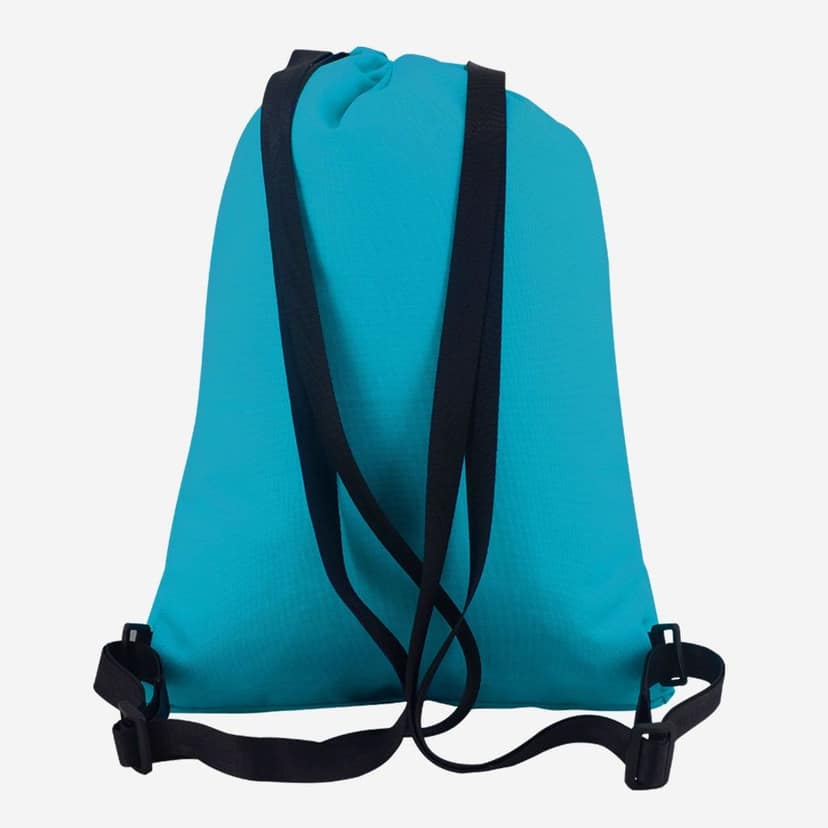 Arctic Fox Draw String Sky Blue Backpack view 2