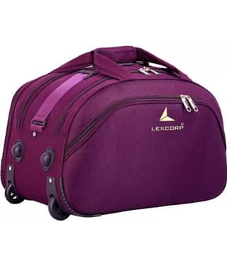 LEXCORP - Green Nylon Duffle Trolley