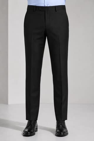 Akaya Apparels ComfortFit Black Cotton Blend Trousers