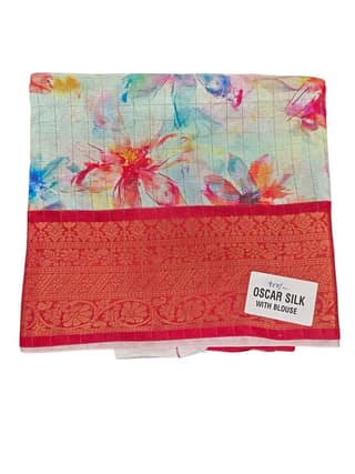 The beautiful Oskar Silk Saree With Blouse
