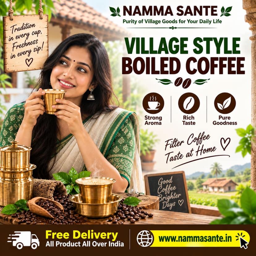Village Style Boiled Coffee, Karnataka Village Coffee Powder