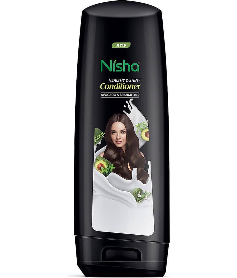 Nisha Hair Conditioner 180ml Bottle, Healthy & Shiny Conditioner with Avocado and Brahmi Oils for Healthy & Strong Hair