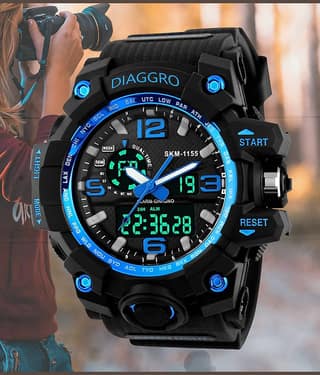 Harbor Black Silicon Analog-Digital Men's Watch