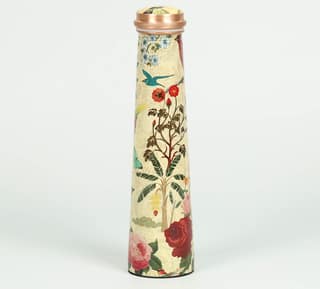 India Circus Bird Land Tapered Copper Bottle