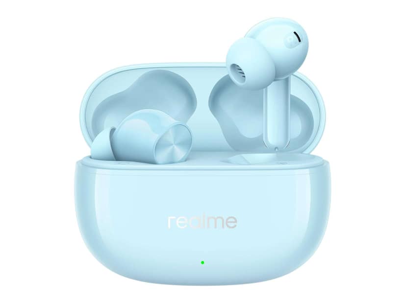 Realme Buds T200x True Wireless Earbuds with 12.4mm Dynamic Bass Drivers, 25 dB ANC, Quad Mic, 45ms Latency, Upto 48 Hrs Playback, Fast Charge - A Frost Blue