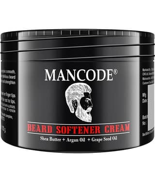 Mancode Beard Softener Cream - 100gm , for Frizzy Rough Dry Mustache and Beard (Pack of 1)
