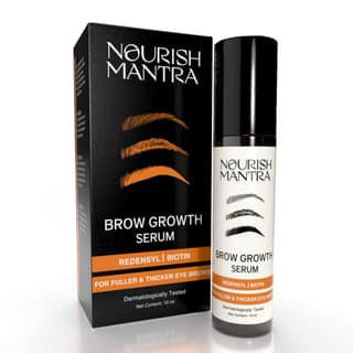 Nourish Mantras Brow Growth Serum / Formulated with Redensyl Biotin Peptides & Amino Acids/ For Brow Growth and Thickness/ Gets Rid of Brow Breakage & Uneven Texture/ Suitable for Both Men