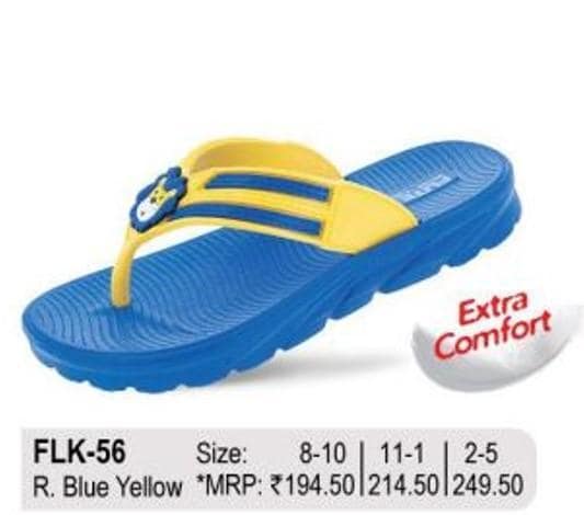 Flite FLK56 Royal Blue Yellow C No 9(s) Boys Slipper