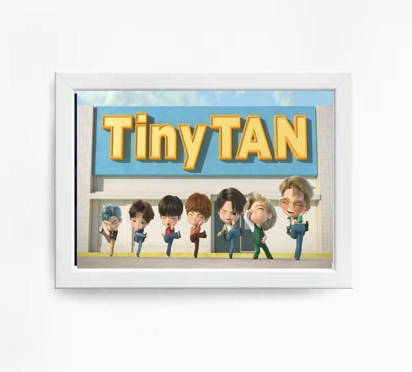 NOKKES Bts Army Bangtan Boy V suga J-Hope Jungkook Jin Jimin Rm 5X7 Inch Size Photo Frame Photo Home Office_AQW212
