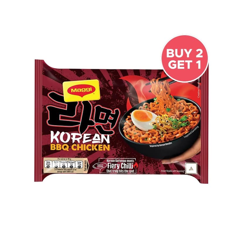 Maggi Korean BBQ Chicken Instant Noodles - Buy 2 Get 1 Free view 2