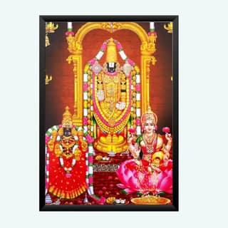 NOKKES tirupati blalaji Venkateswara tirupati blalaji Photo Frames Religious Photo frame 5X7 Inch Photo Frame_AQW59