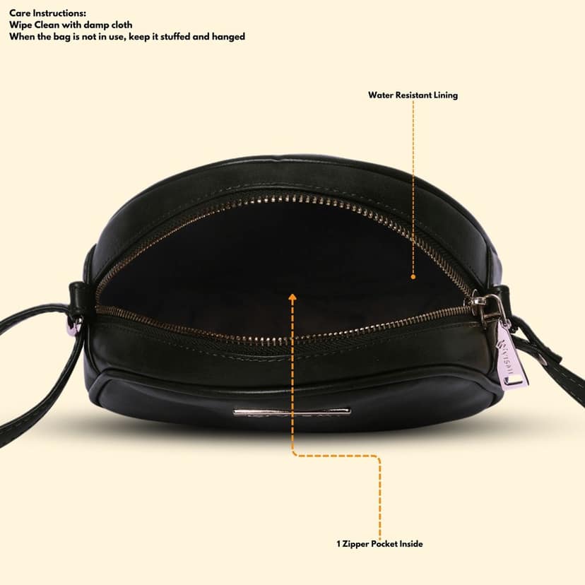 VISMIINTREND Stylish Crossbody Sling Bag with Adjustable Strap | Pu Leather Travel Bag | for Women, Girls | Birthday | Anniversary | Diwali Gift view 7