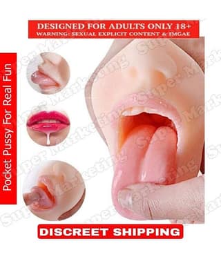 2 In Mouth - 3D Pocket Pussy - Blow Job - Indian Dark Male Masturbator Sex Toy For Men By SEX TANTRA