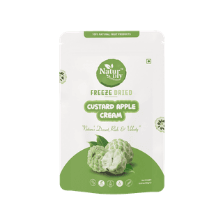 NaturDry Freeze-Dried Custard Apple Cream | 100% Natural, No Added Sugar, Gluten Free | Healthy Snack | 18g