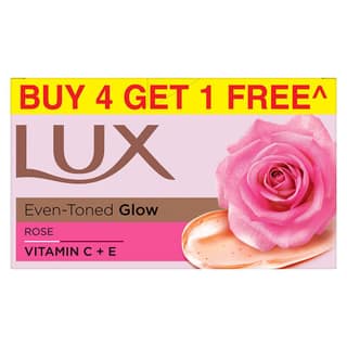 LUX EVEN TONED GLOW ROSE SOAP BUY 4 GET 1