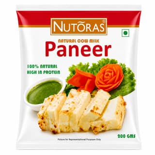 Nutoras Natural Cow Milk Paneer 200G