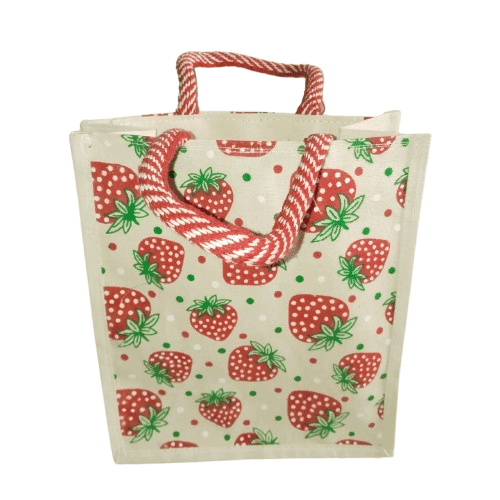 Strawberry Print Canvas Bag view 2