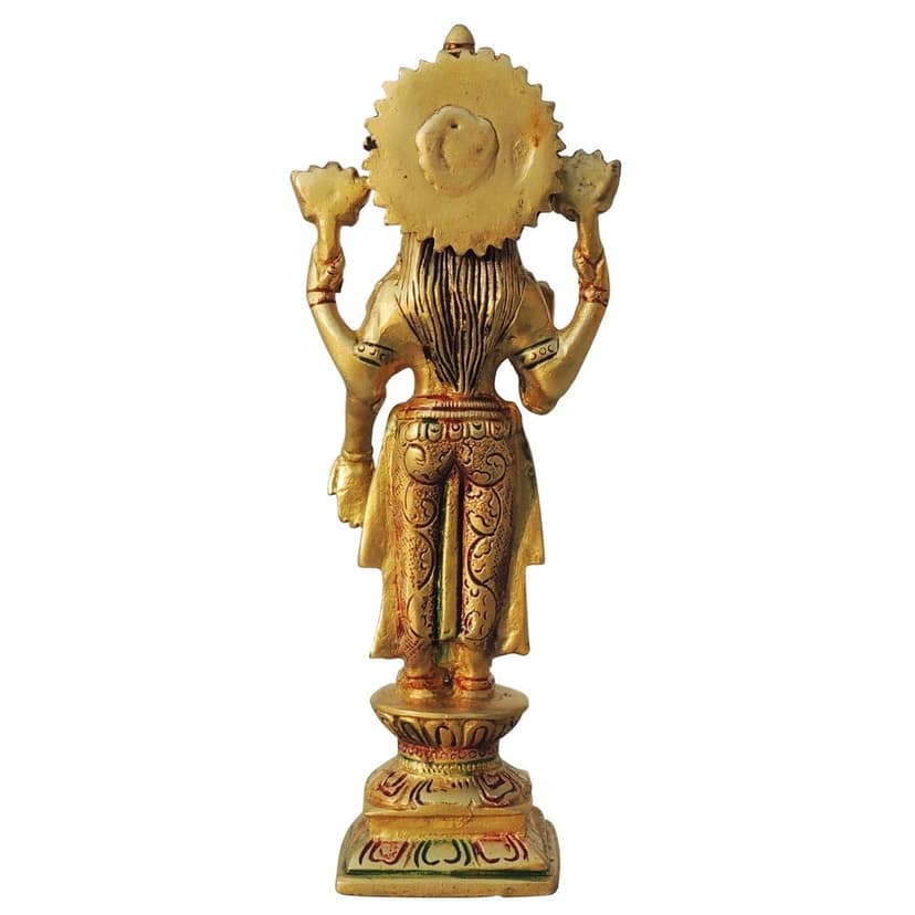 Brass Showpiece Laxmi Colour God Idol Statue (BSMAS1575 L) view 4