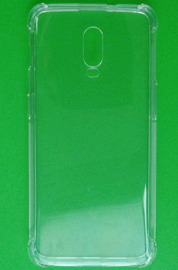 TIYA Case Clear for OnePlus 6T TPU Four Corners Cover Transparent Soft view 3