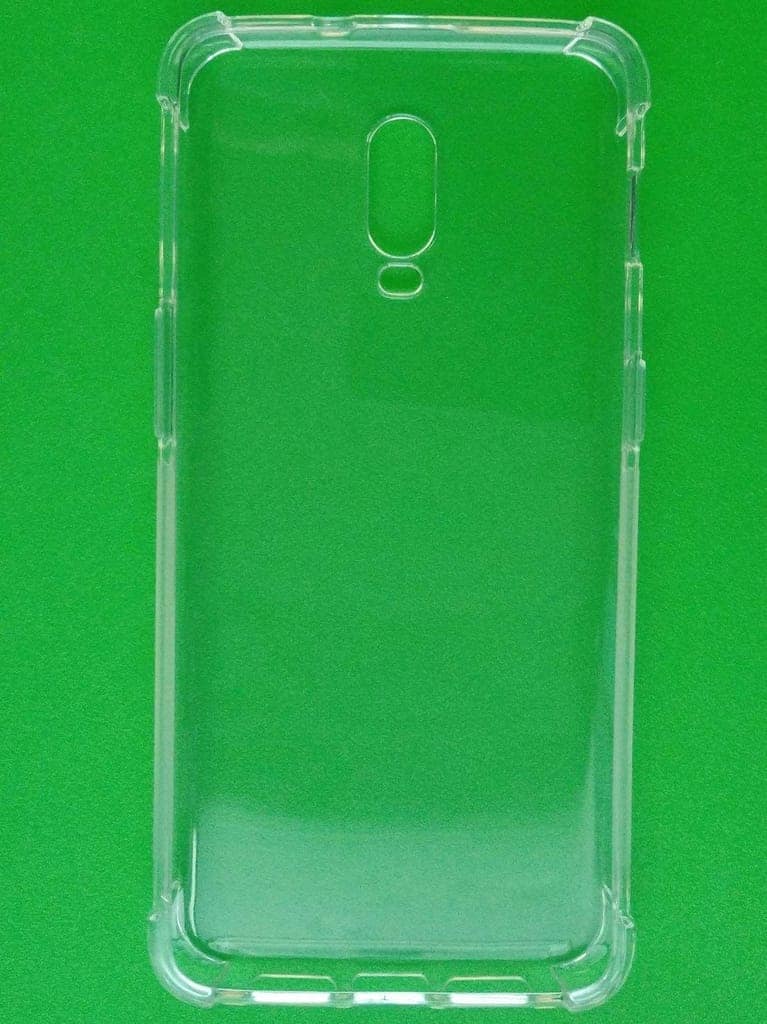 TIYA Case Clear for OnePlus 6T TPU Four Corners Cover Transparent Soft view 4