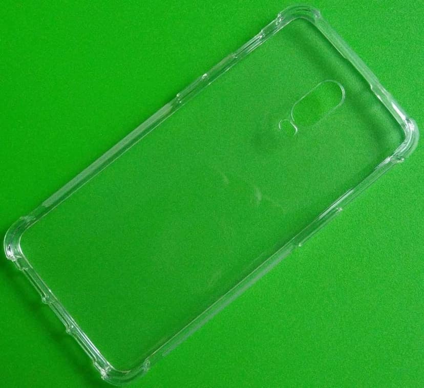 TIYA Case Clear for OnePlus 6T TPU Four Corners Cover Transparent Soft view 5