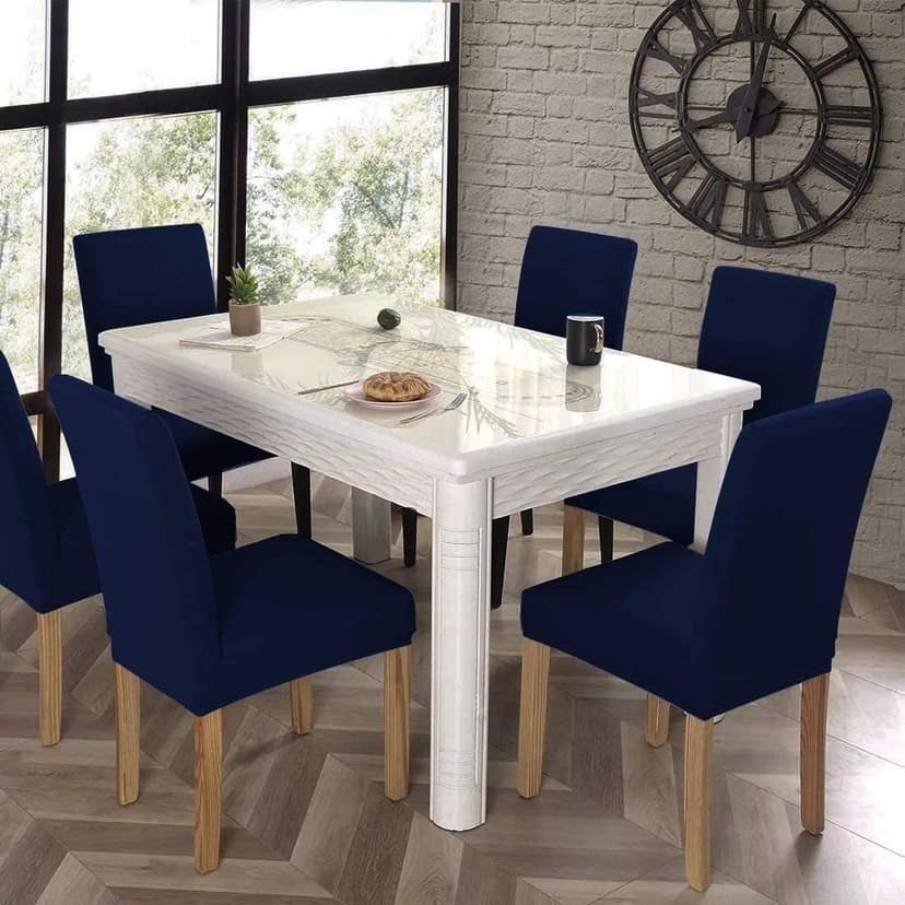 PENTHOOM Elastic Dining Chair Covers, Removable Washable and high Elasticity Premium Fabric Seat Cover