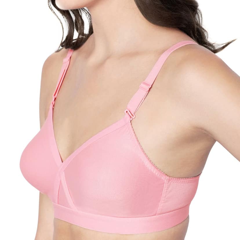 Bodycare 100% Cotton Non Padded Non wired Seamless Bra-Pack of 3 view 5