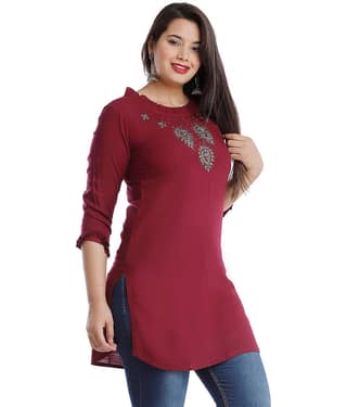 Viscose Short Kurti For Women (Pack of 1)