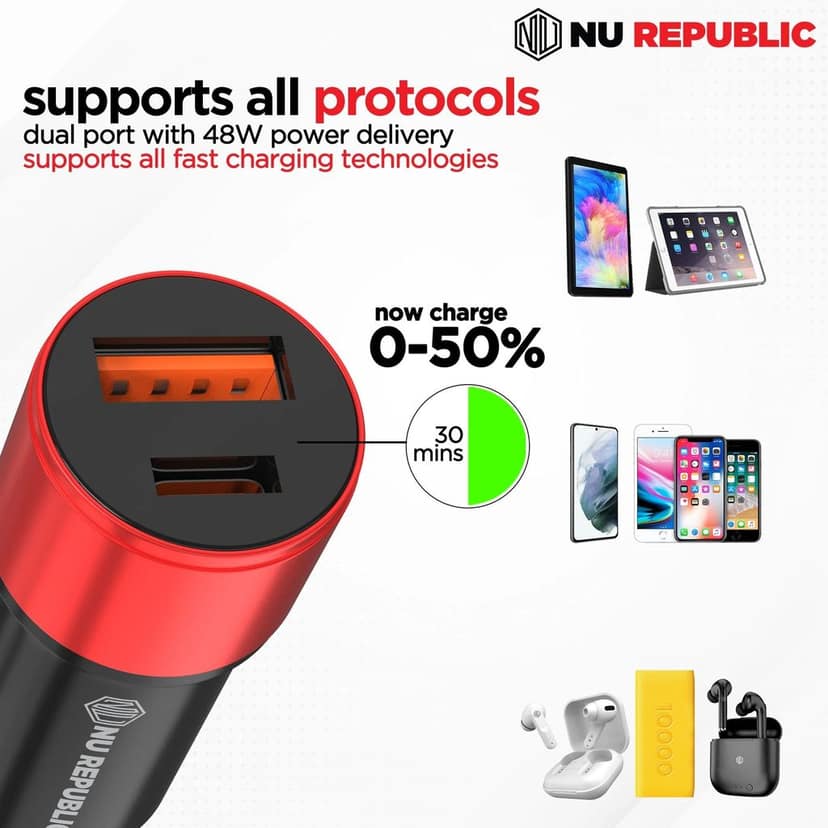 Swift All in one 48W Car Charger view 7
