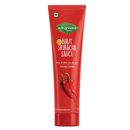 Wingreens Farms Bhut Sriracha Sauce, 130 g