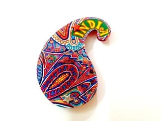 Art Paisley India Wooden Magnet