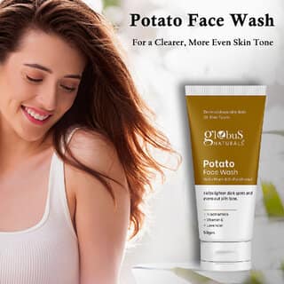 Globus Naturals Potato Face Wash with Plum DPanthenol helps lighten dark spots and evens out skin tone suitable for All Skin Types 50gm view 2