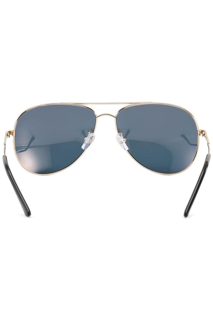 PARIM Polarized Unisex Aviator Sunglasses Golden::White Frame / Golden Lenses | SKU 12004 K1 view 5