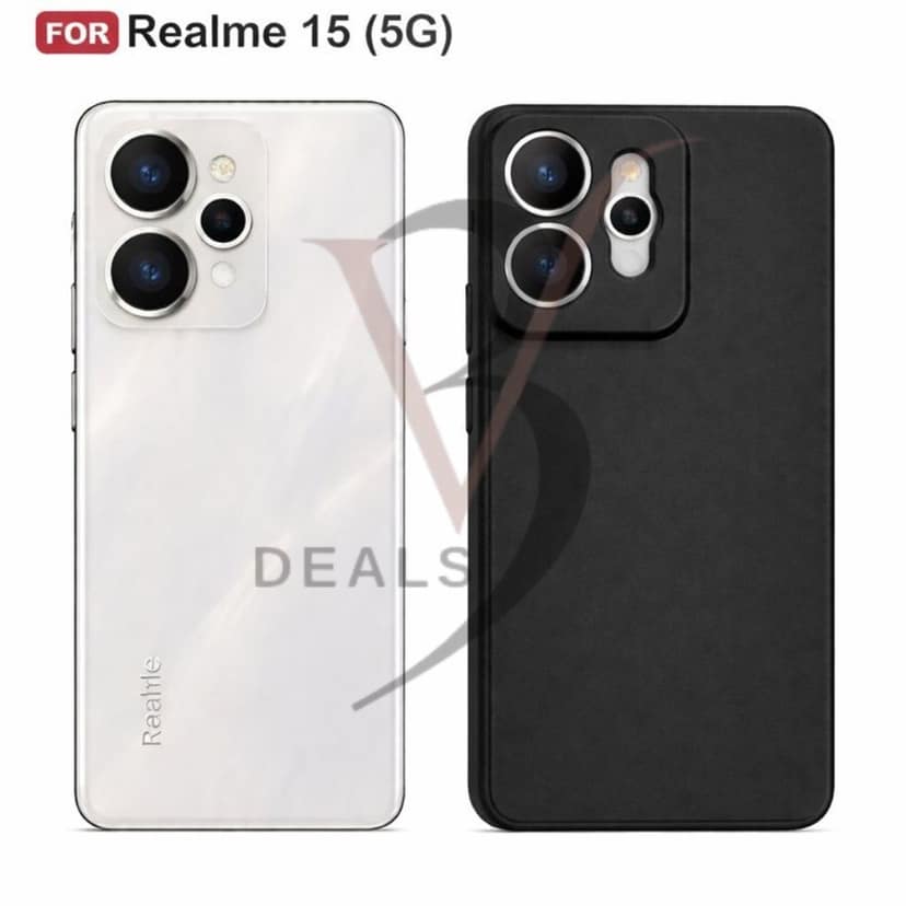 V3Deals Silicone Sand Blast Back Cover Compatible for Realme 15 5G, Raised Camera Bump Protection, Slim Lightweight Design with Velvet Fabric Lining | Silicone Shockproof | Matte Grip Case view 4