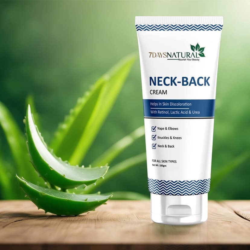 Neck Back Cream | For Even toned and Smooth Nape, Brightens and Lightens Neck , 7Days Natural view 7