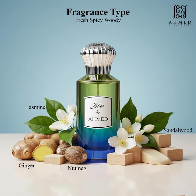 Ahmed Al Maghribi Blue By Ahmed Eau De Parfum 100ml – Modern Aquatic Citrus Perfume For Men & Women view 5