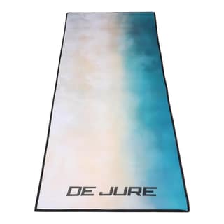 De Jure Fitness Dual Purpose (One Side Meditation Other Side Anti-Skid) Yoga Mat with Carrying Strap, Long & Wide, Anti-Slip Extra thick, Yoga Mats for Workout, Fitness, Yoga, Gym, Home & Pilates, Fabric Laminated EVA, 5 MM