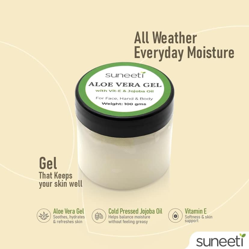 ALOE VERA GEL with Vit E & Jojoba Oil