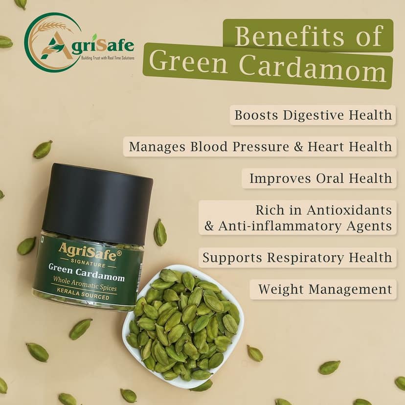Agrisafe Green Cardamom 50g (Jar Pack) view 2