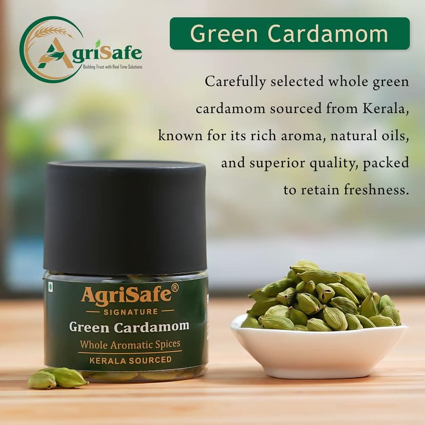Agrisafe Green Cardamom 50g (Jar Pack) view 3