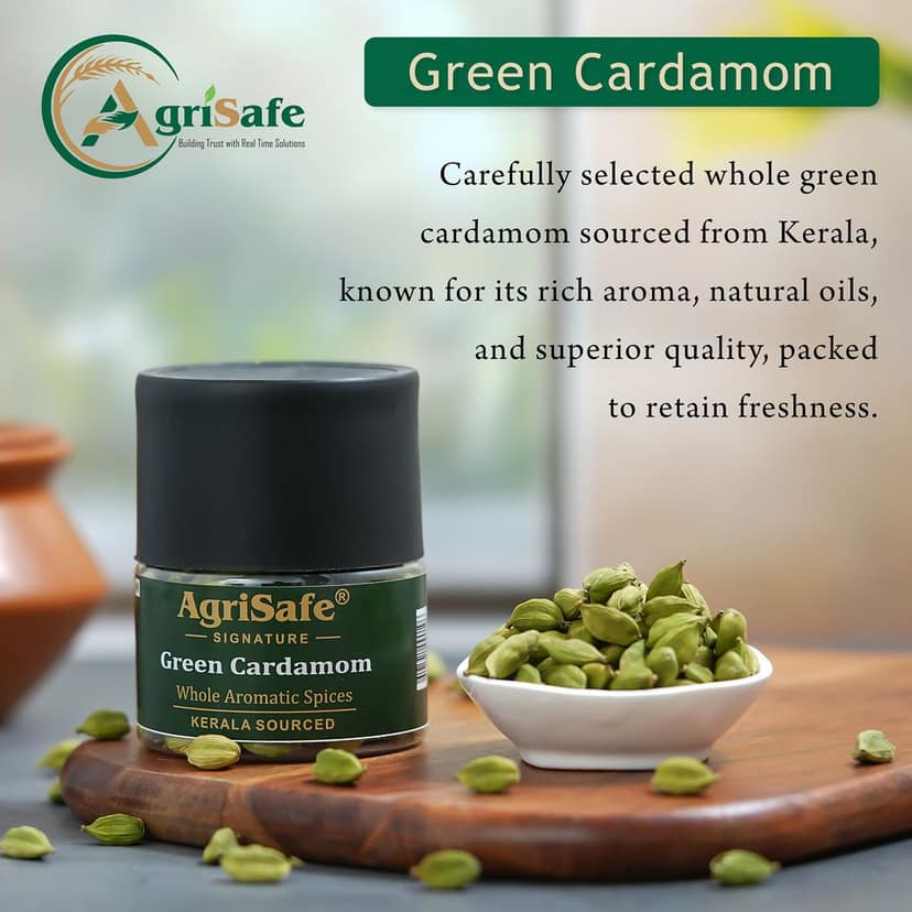 Agrisafe Green Cardamom 50g (Jar Pack) view 6