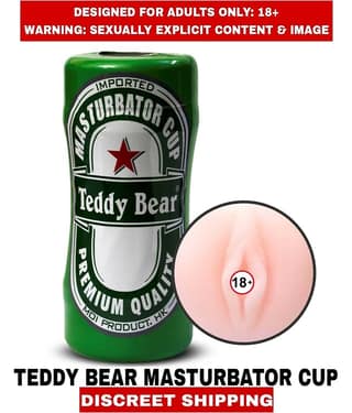 Premium Quality New Sexy toy Teddy Bear Pussy Masturbator Cup Fleshlight For Men
