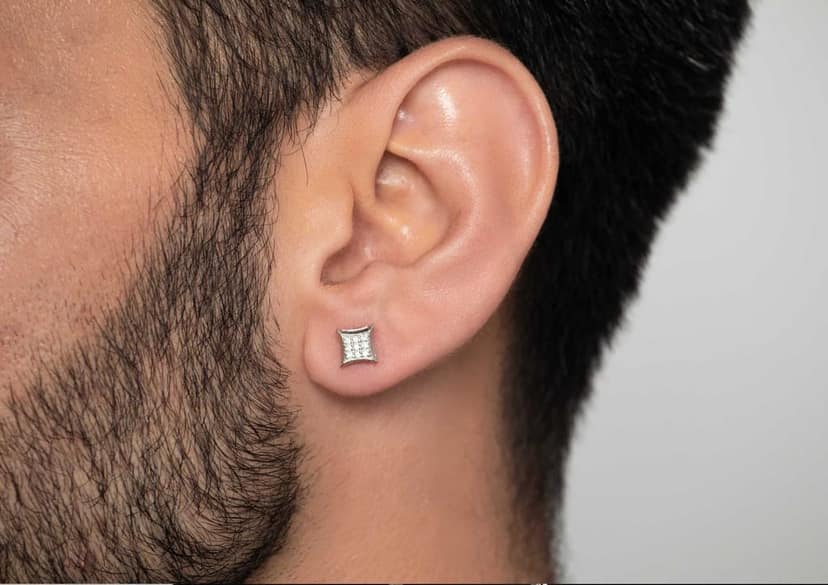 Victorian Ear Stud For Him (1 Pc Only) view 3