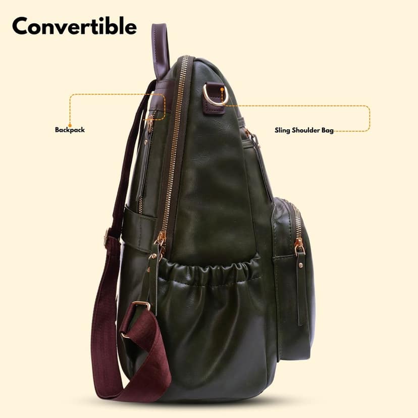 VISMIINTREND Women Bags | Stylish College Backpack | Backpack for Office Use | Travel Backpack | Vegan Leather | Waterproof | Laptop Backpack view 5