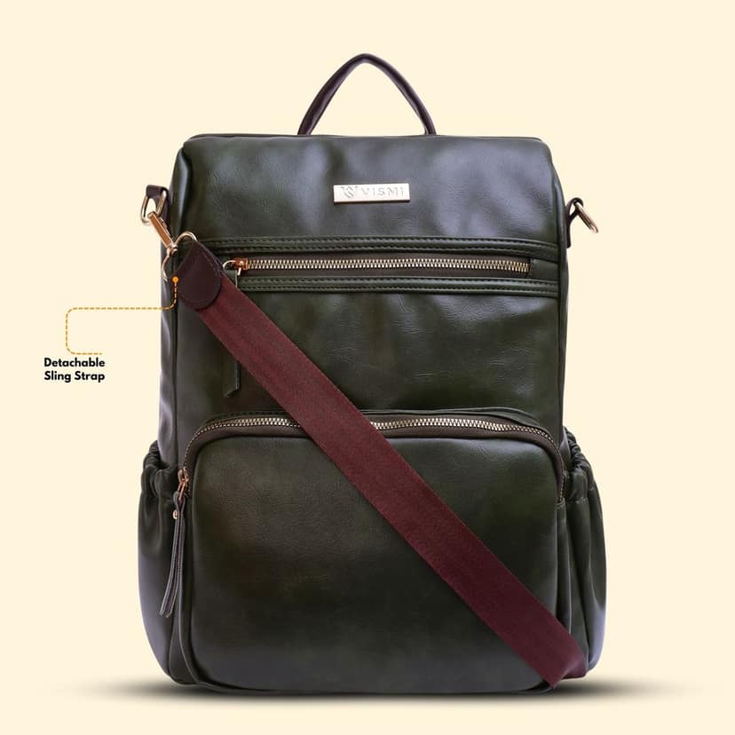 VISMIINTREND Women Bags | Stylish College Backpack | Backpack for Office Use | Travel Backpack | Vegan Leather | Waterproof | Laptop Backpack view 6