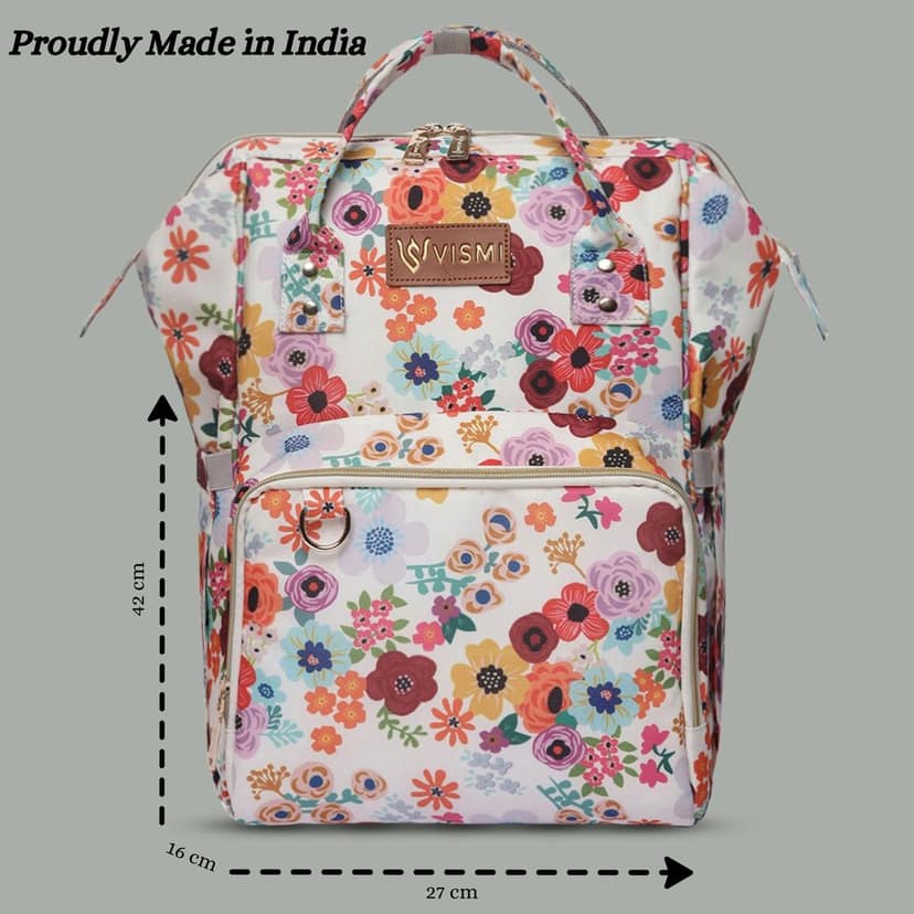 VISMIINTREND Diaper Backpack for Mother | Water Resistant | Anti Theft | Maternity Travel Backpack | Baby Shower Gift for | Girl | Boy view 6
