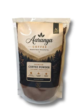 Aaranya Premium Coffee Powder – Medium Roast | 100% Pure Coffee | 500 Gram